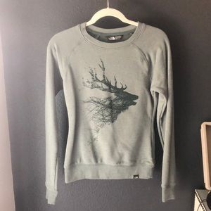 The North Face sweater with deer, XS